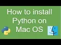 How to install Python on Mac OS