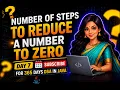 Number of Steps to Reduce a Number to Zero in Java Java DSA Day 7 LeetCode Problem Explained