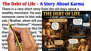 The Debt of Life – A Story About Karma|English Reading||English Story || English padhna kaise sikhe?
