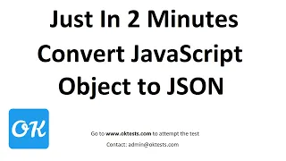 How to Convert JavaScript Object to JSON String