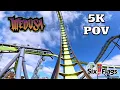 Medusa Front Row POV 5K Six Flags Discovery Kingdom 2023