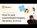 How to use customized shapes libraries more