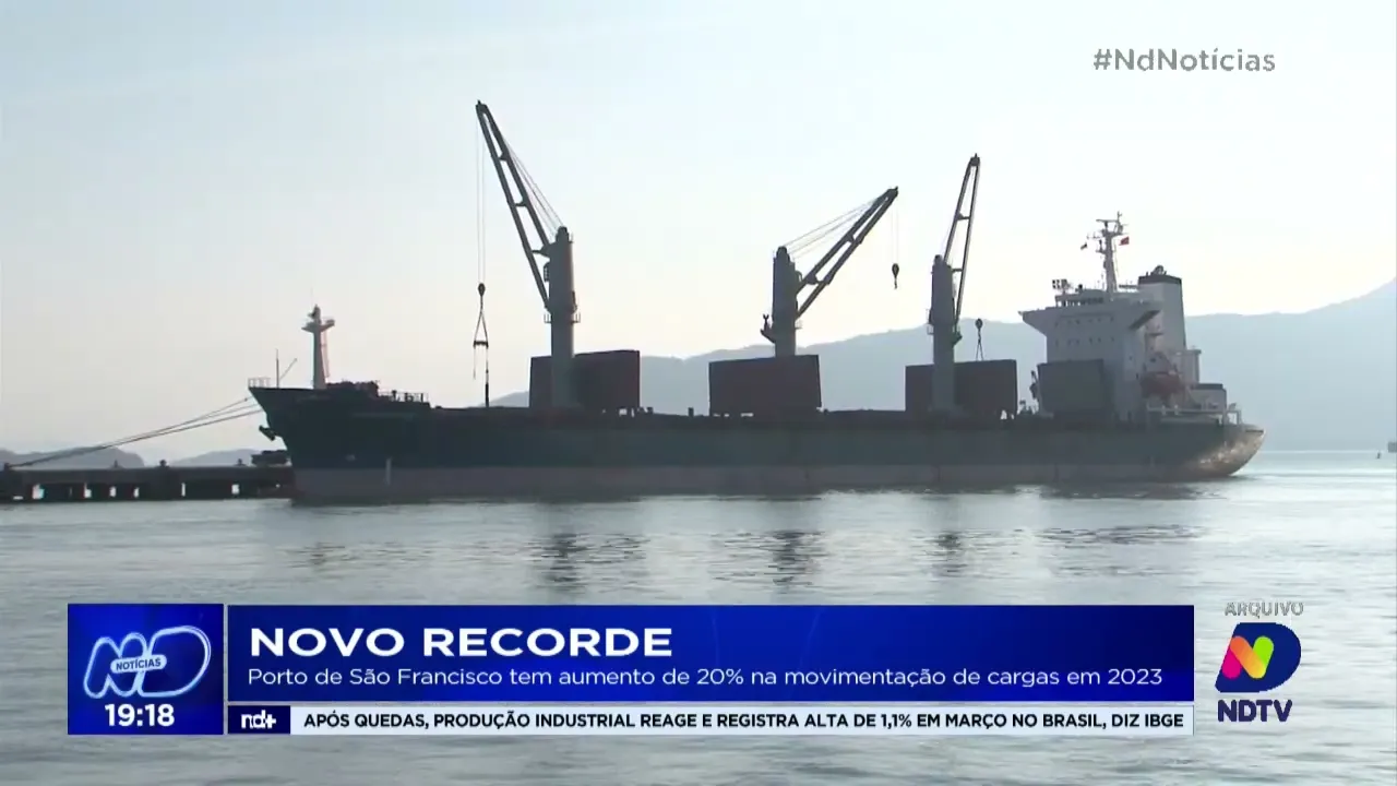 Novo recorde: Porto de São Francisco do Sul tem aumento de 20% na movimentação de cargas em 2023