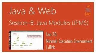 Java 9 Modularity Java 9 Modules Tutorial JPMS Part 20 Minimal Execution Environment Jlink