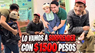 Lo vamos a sorprender con $1500 pesos ¿Cómo reaccionará? ❤️🙏🏻 