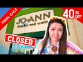 Saying Goodbye to Joann Fabrics and Crafts