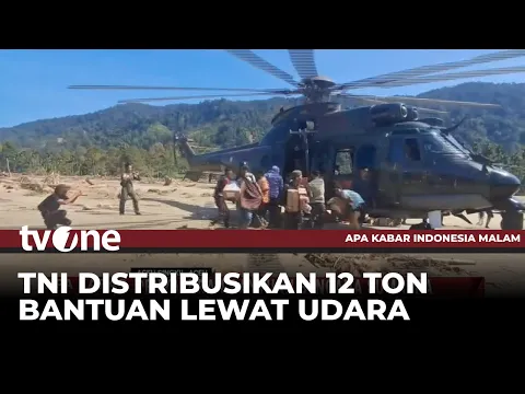 Sebanyak 12 Ton Bantuan Didistribusikan TNI Lewat Udara Ke Aceh
