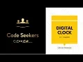 How to Make digital Clock in C using Graphics in English