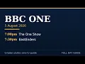 BBC1 Schedule Wednesday 5 August 2026 BBC1 Listings Today Full Guide
