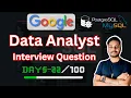 SQL Data Analysis Interview Question 100 SQL Challenge SQL Tutorials Business Analyst