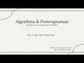 Rangkuman Algoritma Pemrograman Pertemuan 6