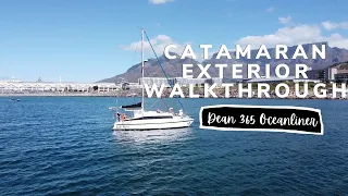 Exterior TOUR of our Dean 365 Catamaran
