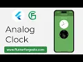 Analog Clock in Flutter A Step-by-Step Guide with Example using analog - clock plugin