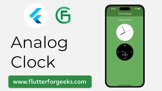Analog Clock in Flutter A Step-by-Step Guide with Example using analog - clock plugin