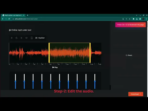Download MP3 Online mp3 cutter tool.