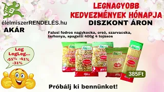 Legnagyobb kedvezmények hónapja 2.hét