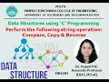 Perform the following string operation using C Programming Compare Copy Reverse