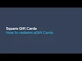 How to redeem eGift Cards