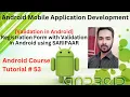 Tutorial 53 Validation in Android - Registration Form with Validation in Android using SARIPAAR