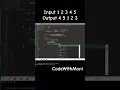 program to left rotate the elements of an array