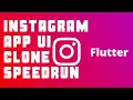 Instagram UI clone Speedrun