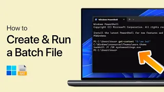 How To Create and Run a Batch File bat in Windows