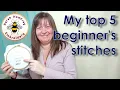 Lagu FIVE essential stitches to start embroidery - Beginners Hand Embroidery tutorial part 2