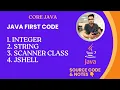 Java program to print Integer String Scanner class Jshell