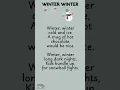 Download Lagu Winter Winter | English poem for kids | Poems in English | #writtentreasures #shorts