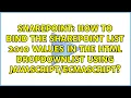 How to bind the sharepoint list 2010 values in the Html dropdownlist using