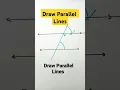 Construction Of Parallel lines Practical Geometry