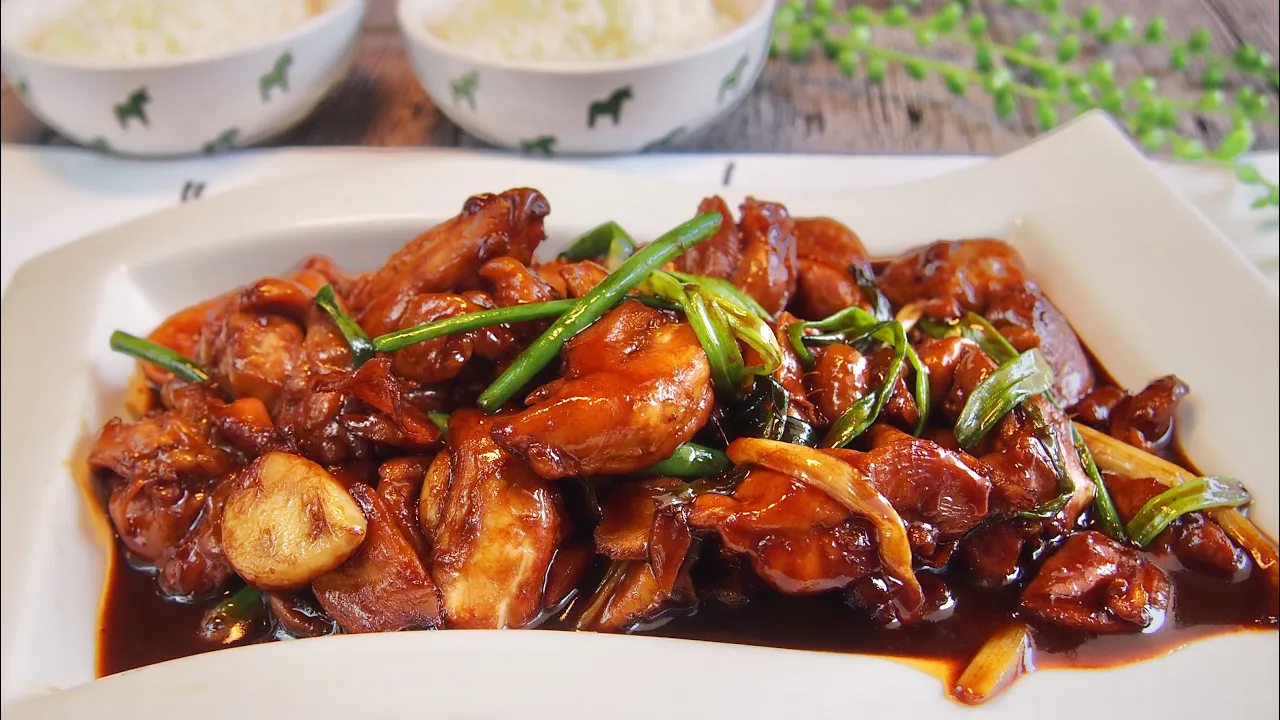 Super Easy Chinese Stir Fry  Chicken w/ Ginger & Spring Onion  Chinese Chicken Recipe
