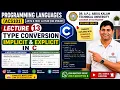 Implicit Explicit Type Conversion in C Lecture 13 Programming Languages aktu