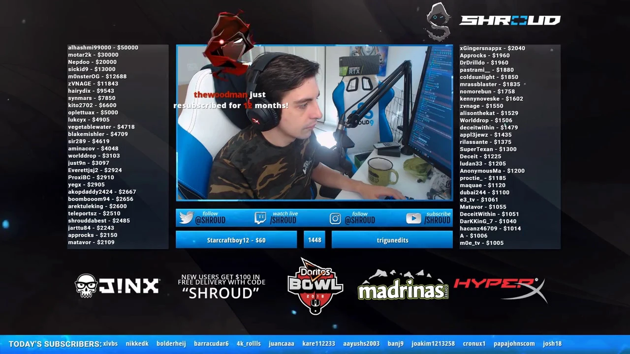 Shroud reacts to Wadu ''HECKSHOT''