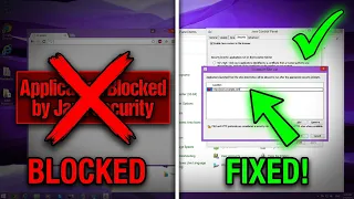 How to fix Application blocked by Java Security error