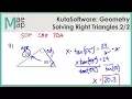 KutaSoftware Geometry - Solving Right Triangles Part 2