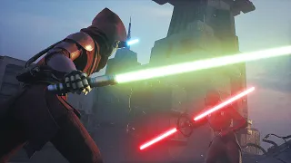 All Lightsaber Scenes - Star Wars Zero Company