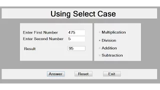 How to Create Select Case Program in Visual Basic Net