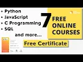 7 Free Courses with Certificates LetsUpgrade Free Courses