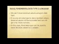 FUNDAMENTAL DATA TYPES IN C LANGUAGE