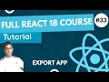 React 18 Fundamentals Crash Course 2023 - Export App In React