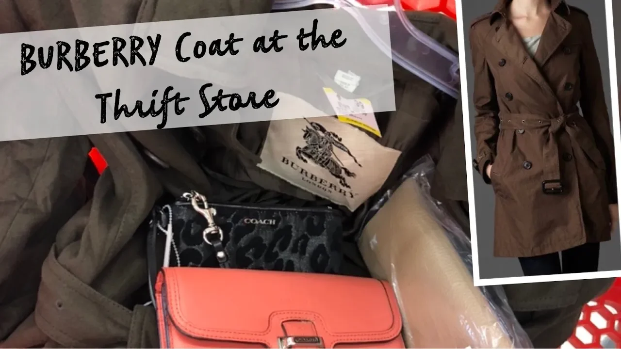 BURBERRY COAT AT THE THRIFT STORE | WEEKEND THRIFTING