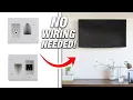 How To Hide TV Power Cord And Cables No Outlet Wiring Needed EASY DIY