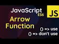 JavaScript ES6 Arrow Functions Tutorial JavaScript ES6 Tutorial