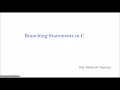 Branching Statements in C - Part 3
