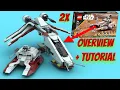 2x Republic Fighter Tank DropShip 75342 ALTERNATE BUILD LEGO Star Wars 2022 TX-130 MOC Tutorial