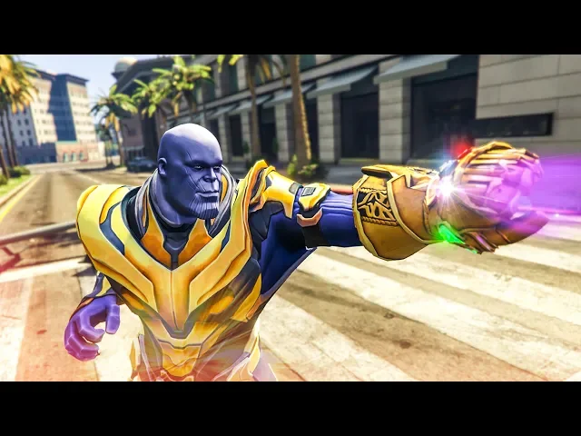 AMAZING GTA 5 THANOS MOD! - (GTA V Avengers: Infinity War Mods)