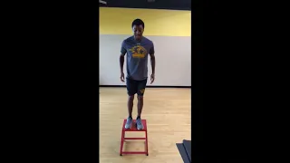 Box Jump Down with Stabilization
