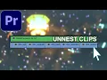 How to UNNEST a sequence in Adobe Premiere Pro CC Tutorial