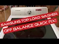 Samsung Washer Off Balance FIX Josh Cobb